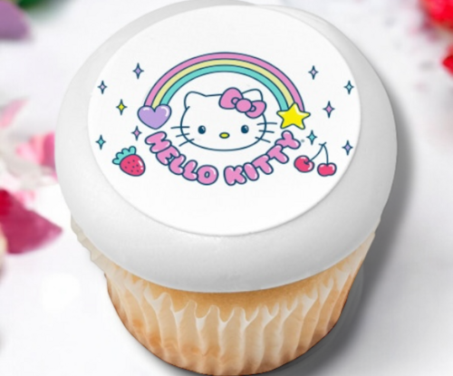 Hello Kitty® It's a Hello Kitty® Day! PhotoCake® Edible Image® Cupcakes (12 Cupcakes)