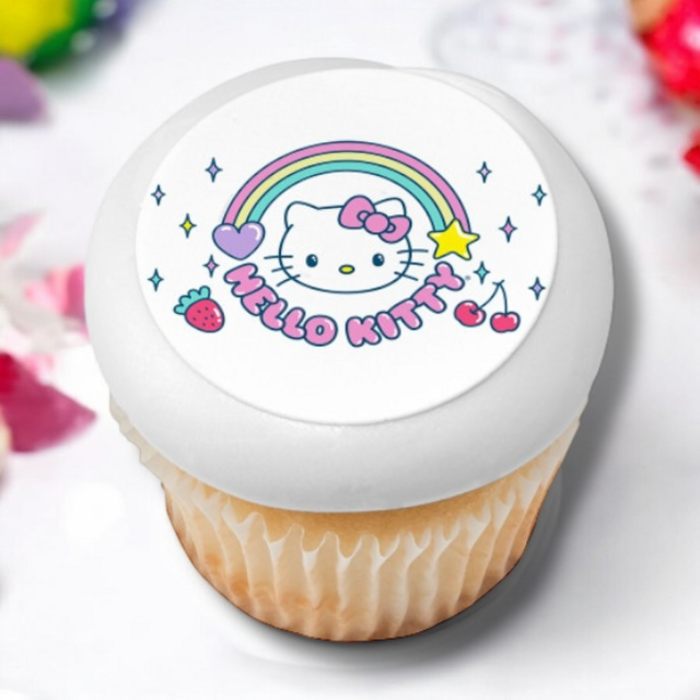 Hello Kitty® It's a Hello Kitty® Day! PhotoCake® Edible Image® Cupcakes (12 Cupcakes)