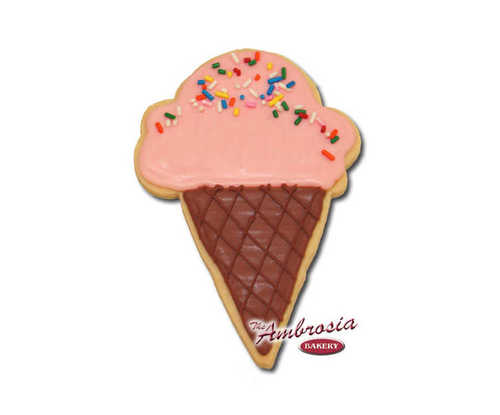 Ice Cream Cone Cut-Out Cookie