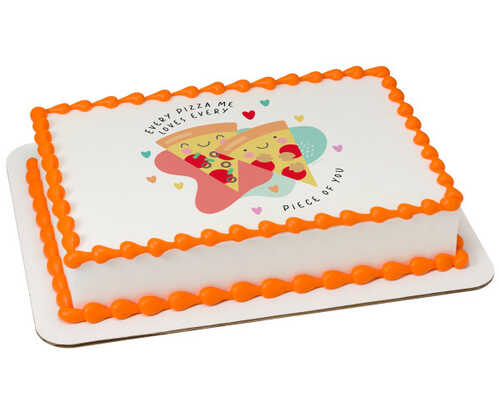 Every Pizza Me Loves You PhotoCake® Edible Image®