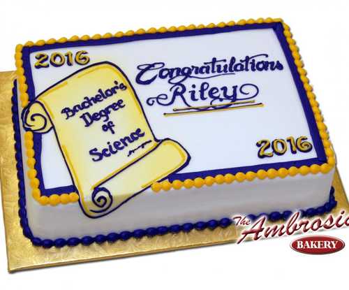 Graduation Scroll Cake