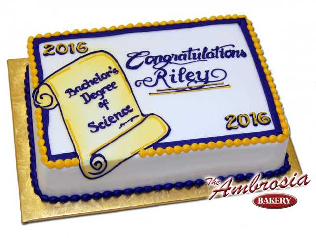 Graduation Scroll Cake