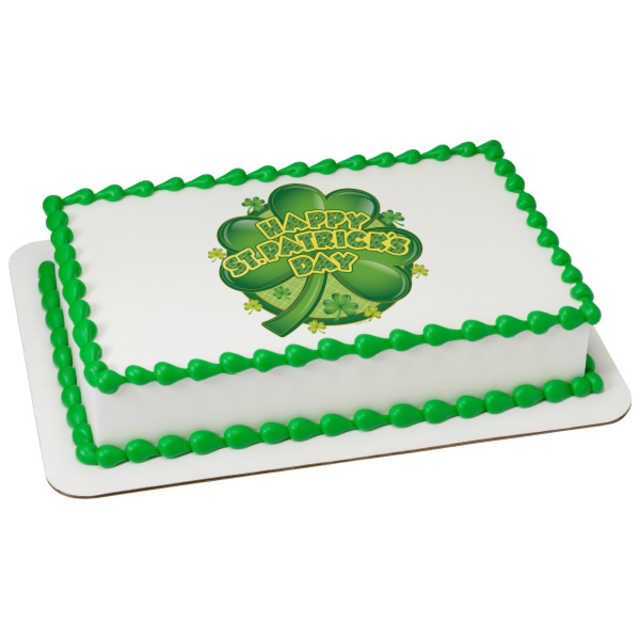 Large Shamrock PhotoCake® Image