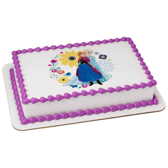 Disney Frozen Beautiful Sisters PhotoCake® Image