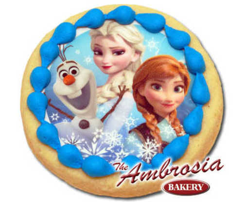 Disney FROZEN - Olaf, Elsa and Anna, Edible Image® Cookie