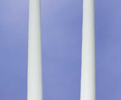 Candles - Pair of Ivory Tapers