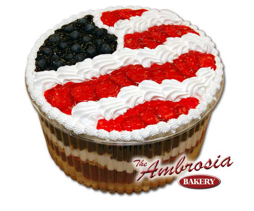 American Flag Ambrosia Trifle