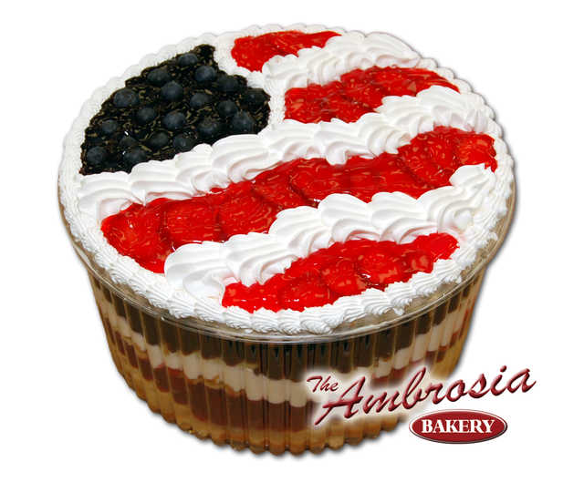 American Flag Ambrosia Trifle