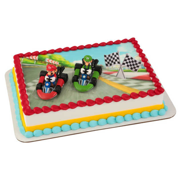 Super Mario™ Mario Kart™ PhotoCake® DecoSet® Background with Kit