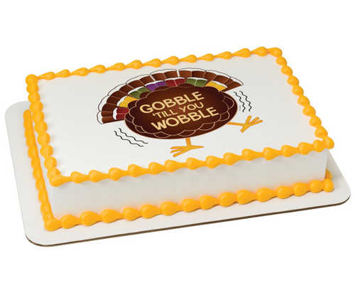 Gobble 'Till You Wobble PhotoCake® Edible Image® Cake