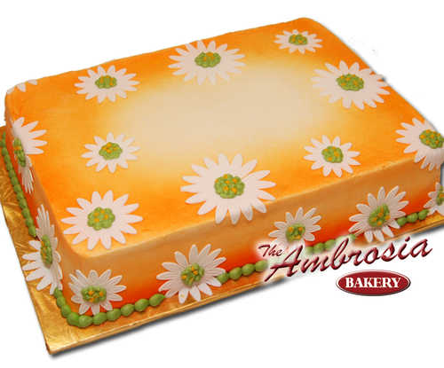 Fondant Daisies with Airbrush