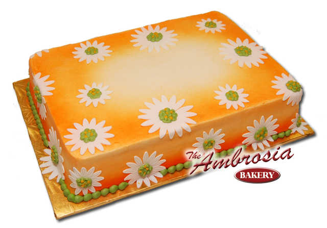 Fondant Daisies with Airbrush