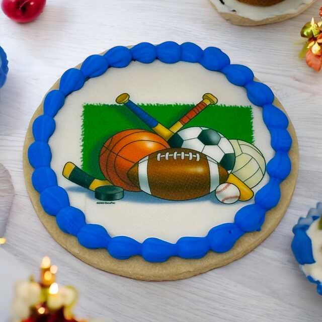 Sports Collage Edible Image PhotoCake® Cookie (12 Cookies)