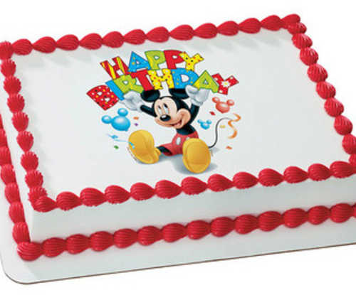 Disney Mickey Mouse and Friends - Happy Birthday! PhotoCake®