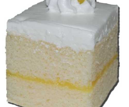 Lemon Filled Cake Square