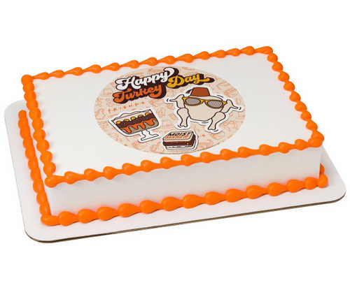 Friends Thankful PhotoCake® Edible Image® Cake