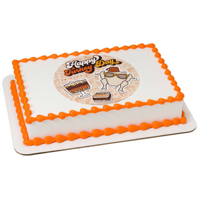 Friends Thankful PhotoCake® Edible Image® Cake
