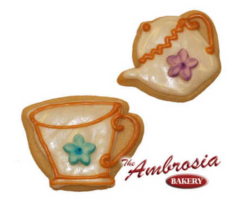 Tea Pot and Cup Cut-Out Cookies