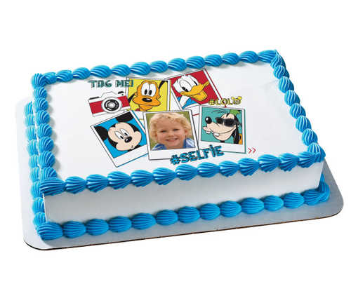 Mickey & Friends #Selfie PhotoCake® Frame
