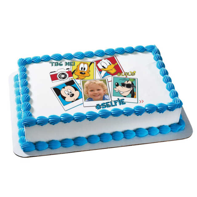 Mickey & Friends #Selfie PhotoCake® Frame