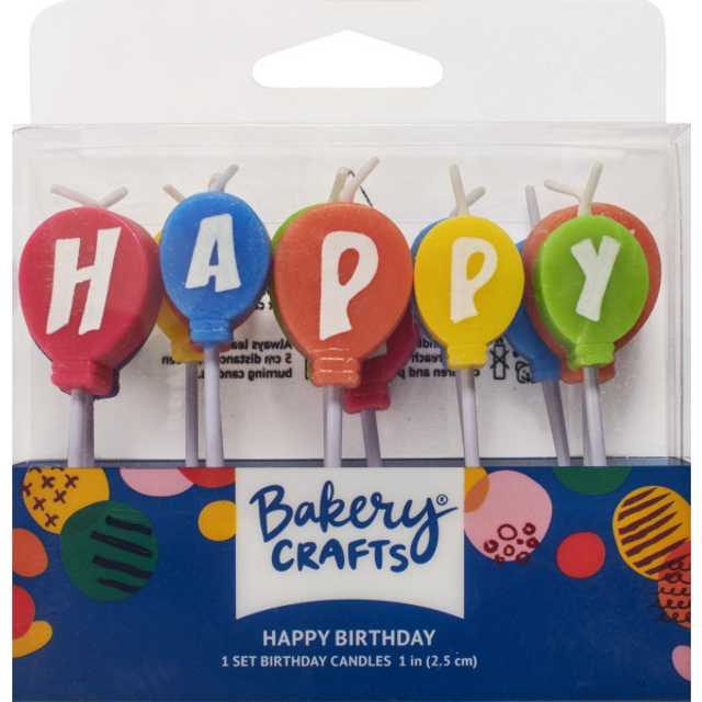 HAPPY BIRTHDAY Candles (1 Set)