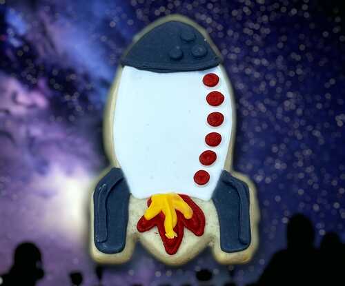 Rocket Ship Cutout Cookies (12)