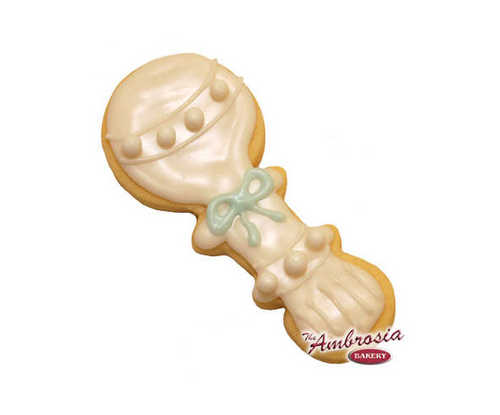 Baby Rattle Cut-Out Cookie