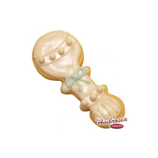 Baby Rattle Cut-Out Cookie