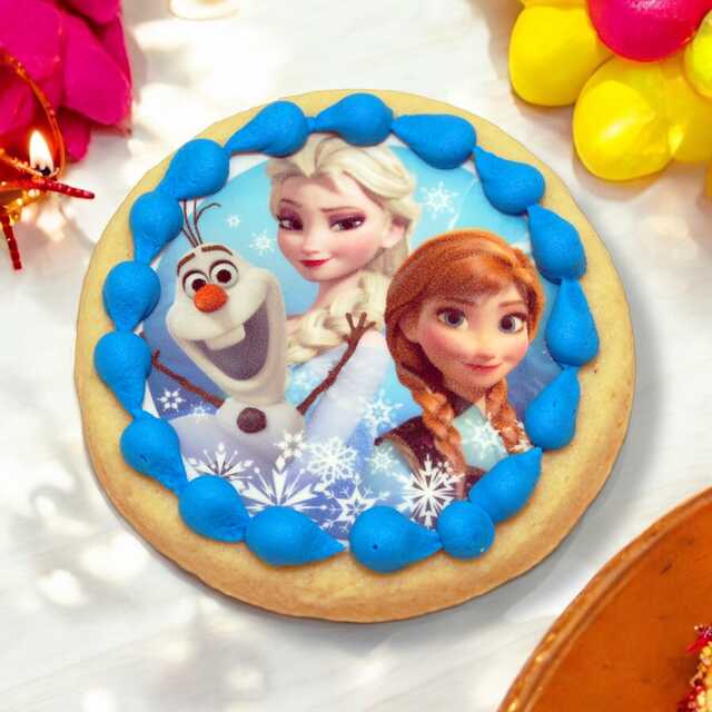 Disney Frozen Olaf, Elsa and Anna Edible Image PhotoCake® Cookie (12 Cookies)