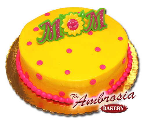 Happy Mother's Day Yellow with Polka Dots