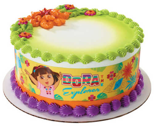 Dora the Explorer Plaza Del Sol PhotoCake® Image Strips