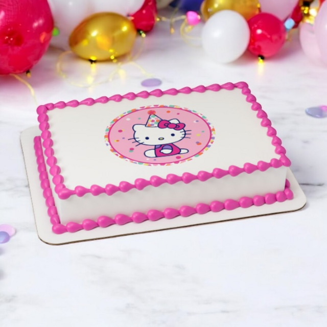 Hello Kitty® Party Hat PhotoCake® Edible Image®