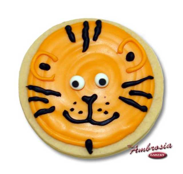 Tiger Face Cut-Out Cookie