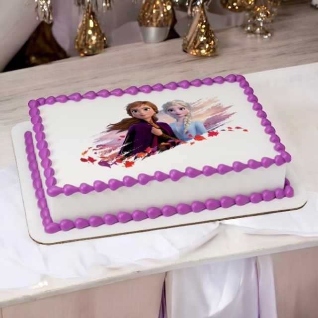 Disney Frozen II Elsa and Anna PhotoCake® Edible Image®