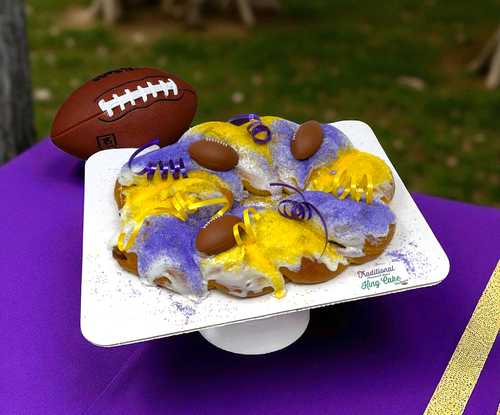 Purple & Gold King Cake