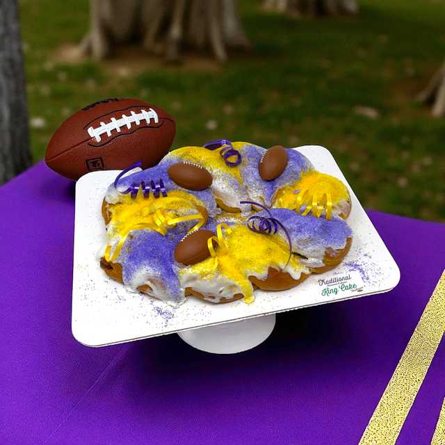 Purple & Gold King Cake