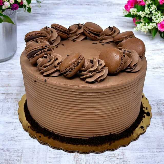 Chocolate Macaron Cake