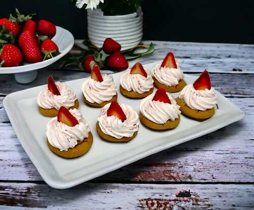 Fresh Strawberry Cake Drop Cookies