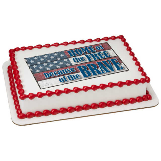 Home of the Brave PhotoCake® Image Cake