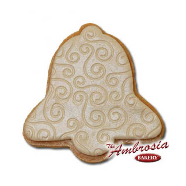 Fondant Wedding Bell Cut-Out Cookie