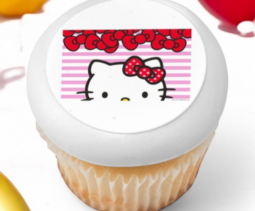 Hello Kitty® Big Smiles PhotoCake® Edible Image® Cupcakes (12 Cupcakes)