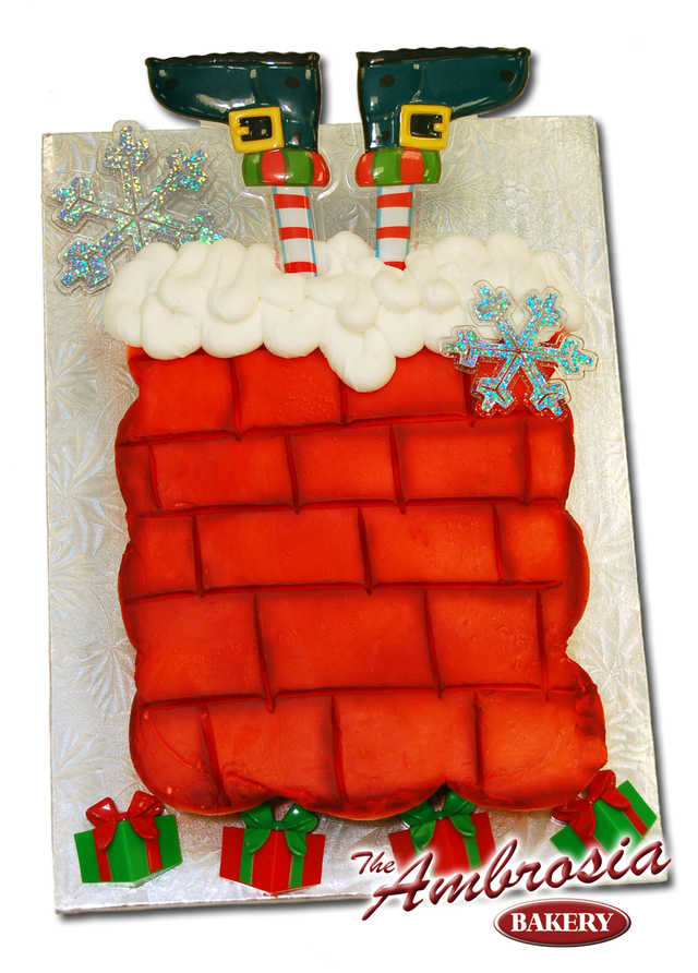 Santa Stuck in Chimney (Dozen Cupcakes)