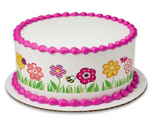 Cutie Pie Garden PhotoCake® Image Strips Cake