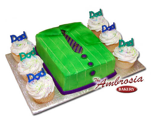 Father's Day Tie with 6 Cupcakes