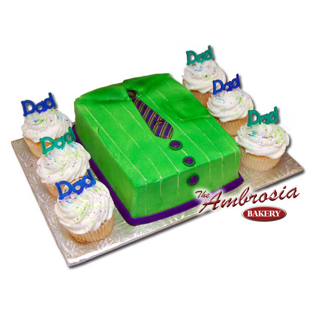 Father's Day Tie with 6 Cupcakes