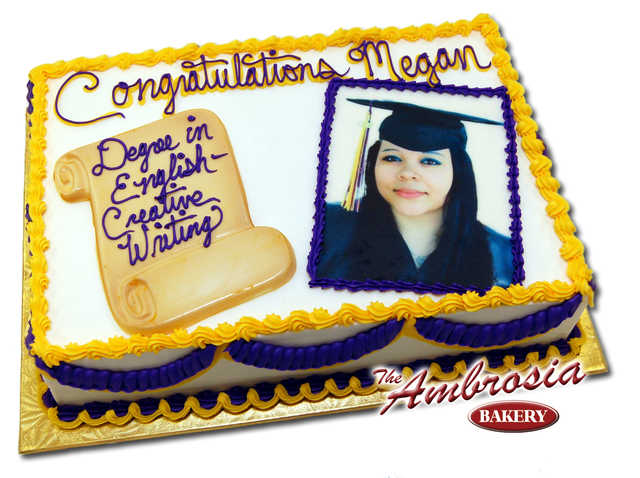 Single Layer Custom Photo Cake
