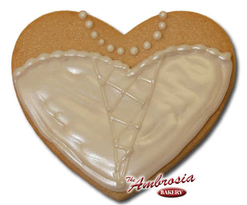 Wedding Dress #2 Cut-Out Cookie