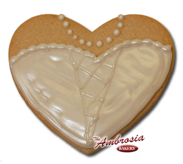 Wedding Dress #2 Cut-Out Cookie