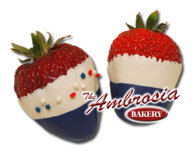 Red White and Blue Chocolate Dipped Strawberry's