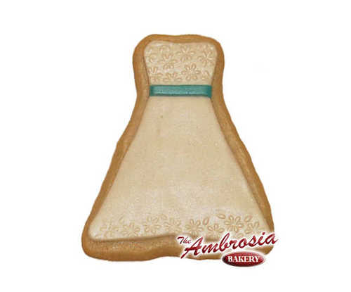 Wedding Dress #6 Cut-Out Cookie